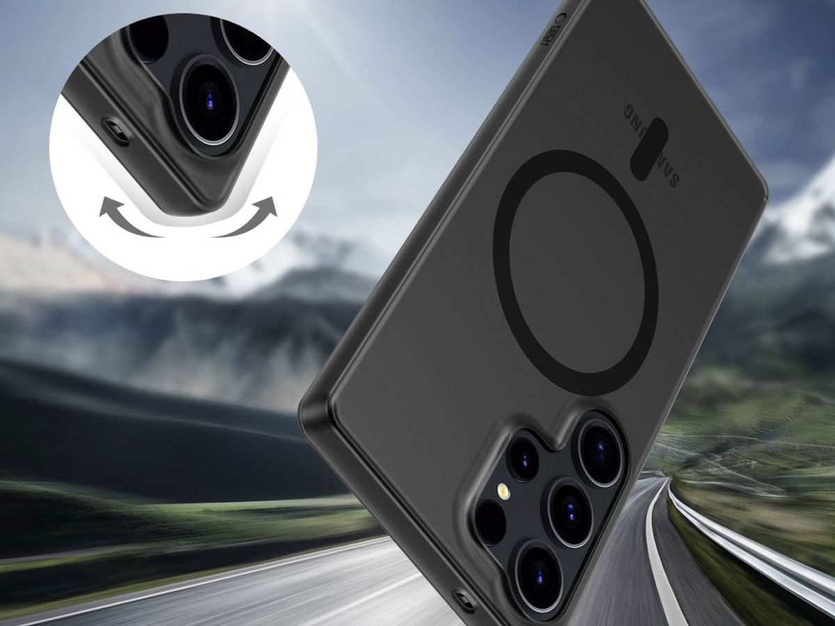 Tech-Protect MagSlim MagSafe Hülle für Samsung Galaxy S25 Ultra Matte Black