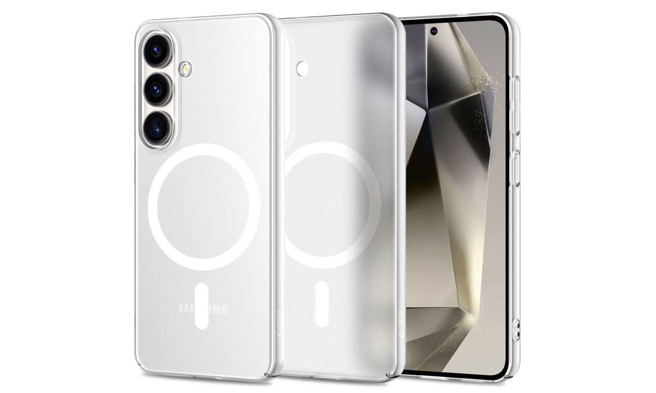 Tech-Protect MagSlim MagSafe Hülle für Samsung Galaxy S25 Matte/Ice