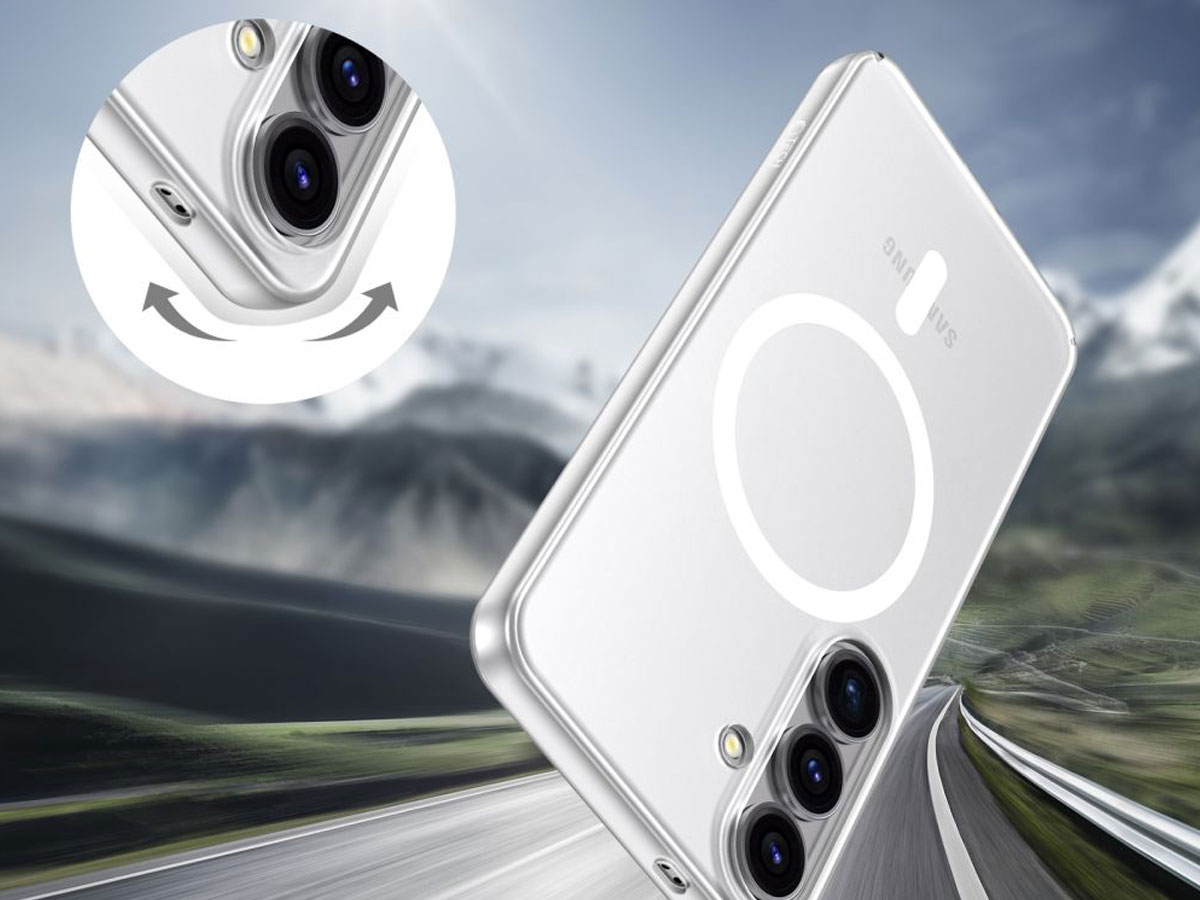 Tech-Protect MagSlim MagSafe Hülle für Samsung Galaxy S25 Matte/Ice