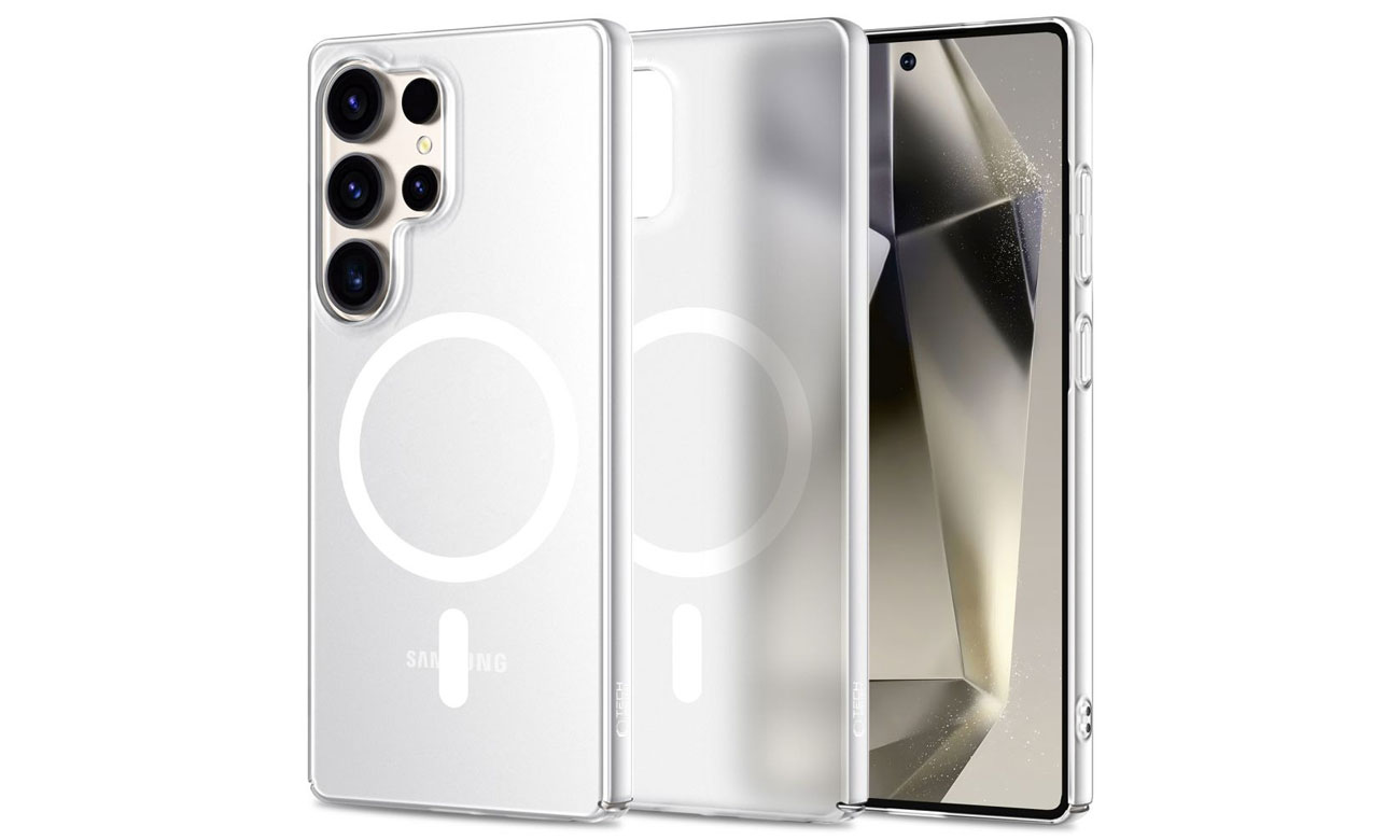 Tech-Protect Magslim MagSafe Hülle für Samsung Galaxy S25 Ultra Matte/Ice