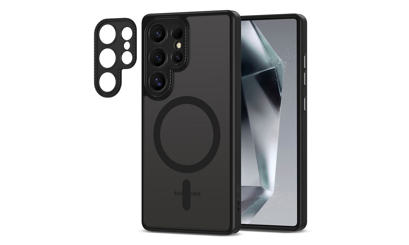 Tech-Protect MagCam MagSafe Hülle für Samsung Galaxy S25 Ultra Matte Black