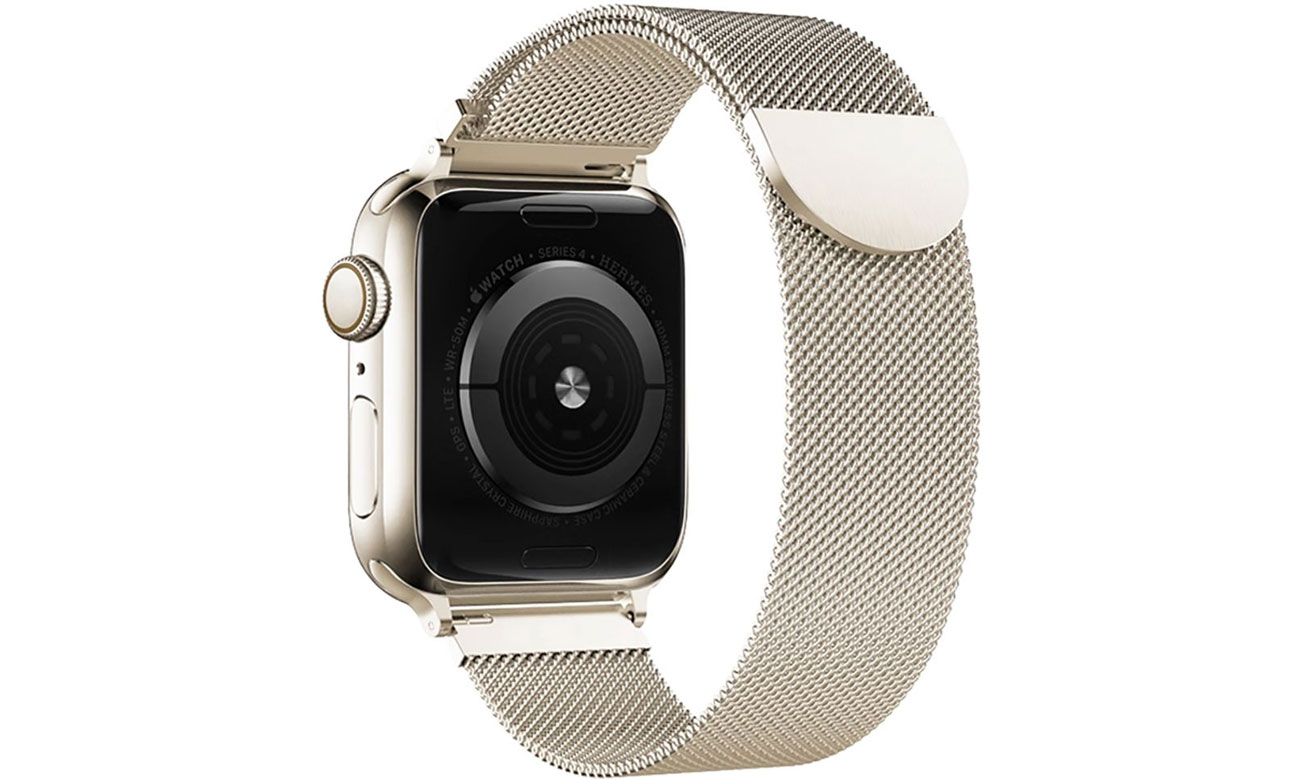 Tech-Protect Milaneseband für Apple Watch 44/45/46/49 mm Starlight