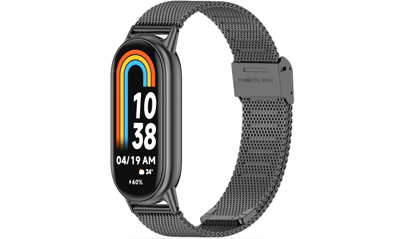 Tech-Protect Milaneseband Armband für Xiaomi Mi Band 8 / 8 NFC schwarz