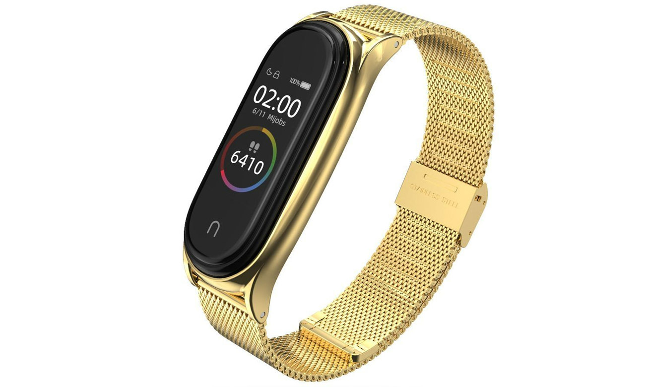 Tech-Protect Milaneseband Armband für Xiaomi Mi Band 7 gold