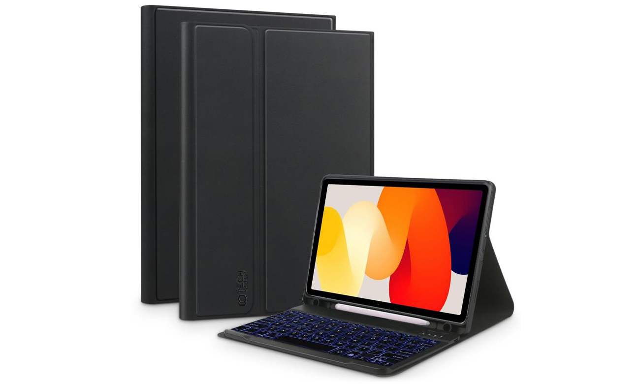 Etui Tech-Protect SmartCase Pen für Xiaomi Redmi Pad SE + Tastatur schwarz