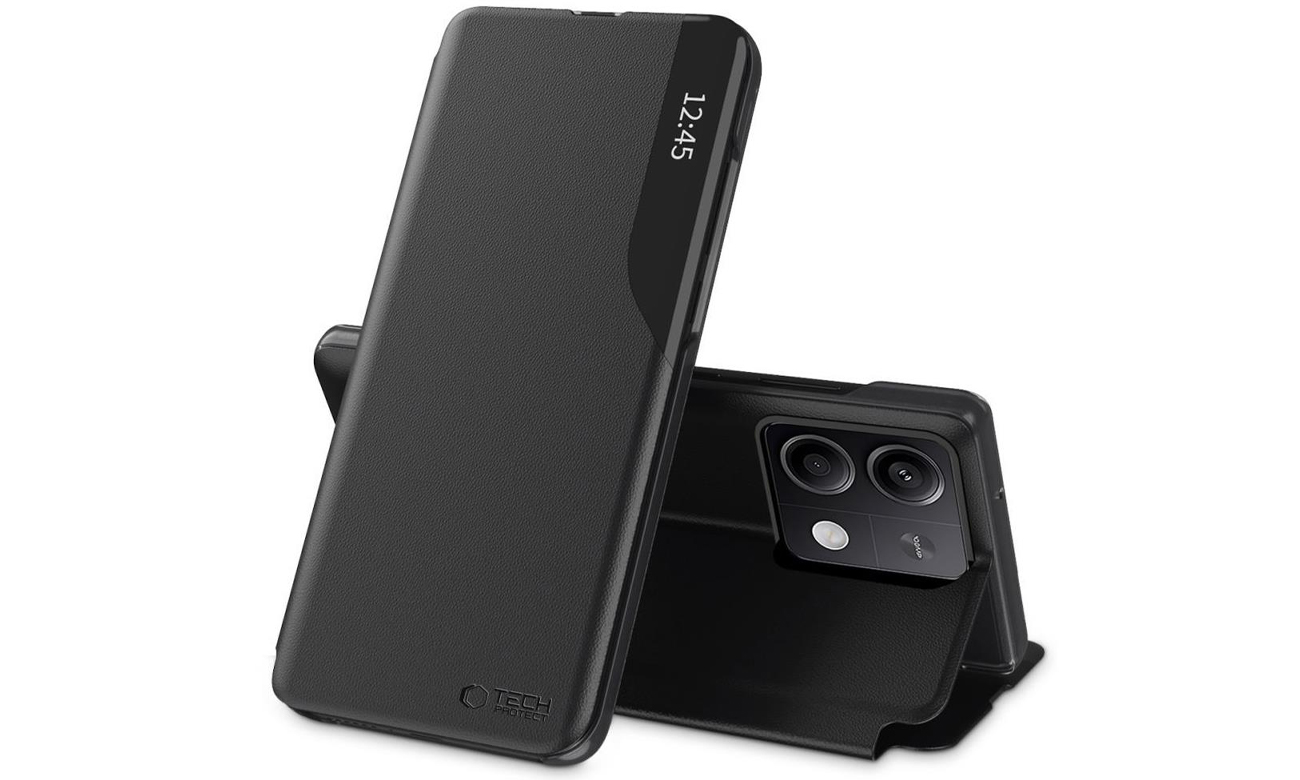 Etui Tech-Protect Smart View für Xiaomi Redmi Note 13 Pro 5G / POCO X6 5G schwarz