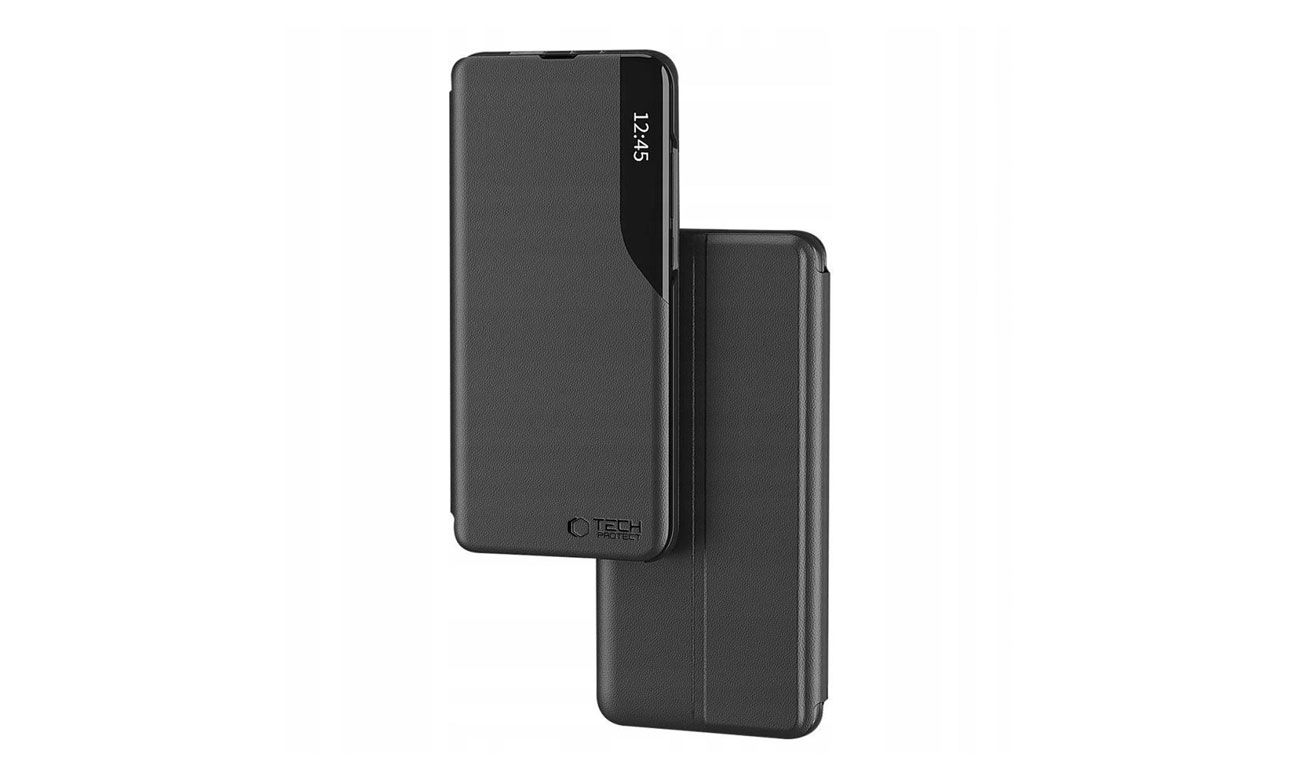 Etui Tech-Protect Smart View für Samsung Galaxy A36 Schwarz