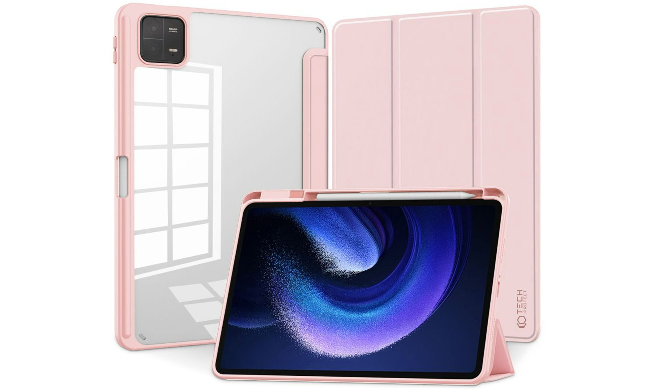 Etui Tech-Protect SmartCase Pen Hybrid für Xiaomi Pad 6 pink
