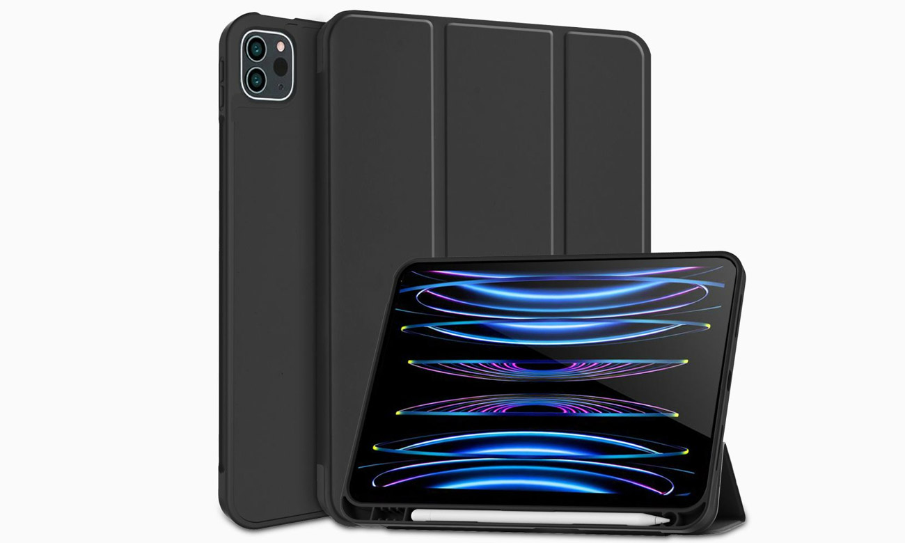 Etui Tech-Protect SmartCase Pen für iPad Pro 12,9 schwarz