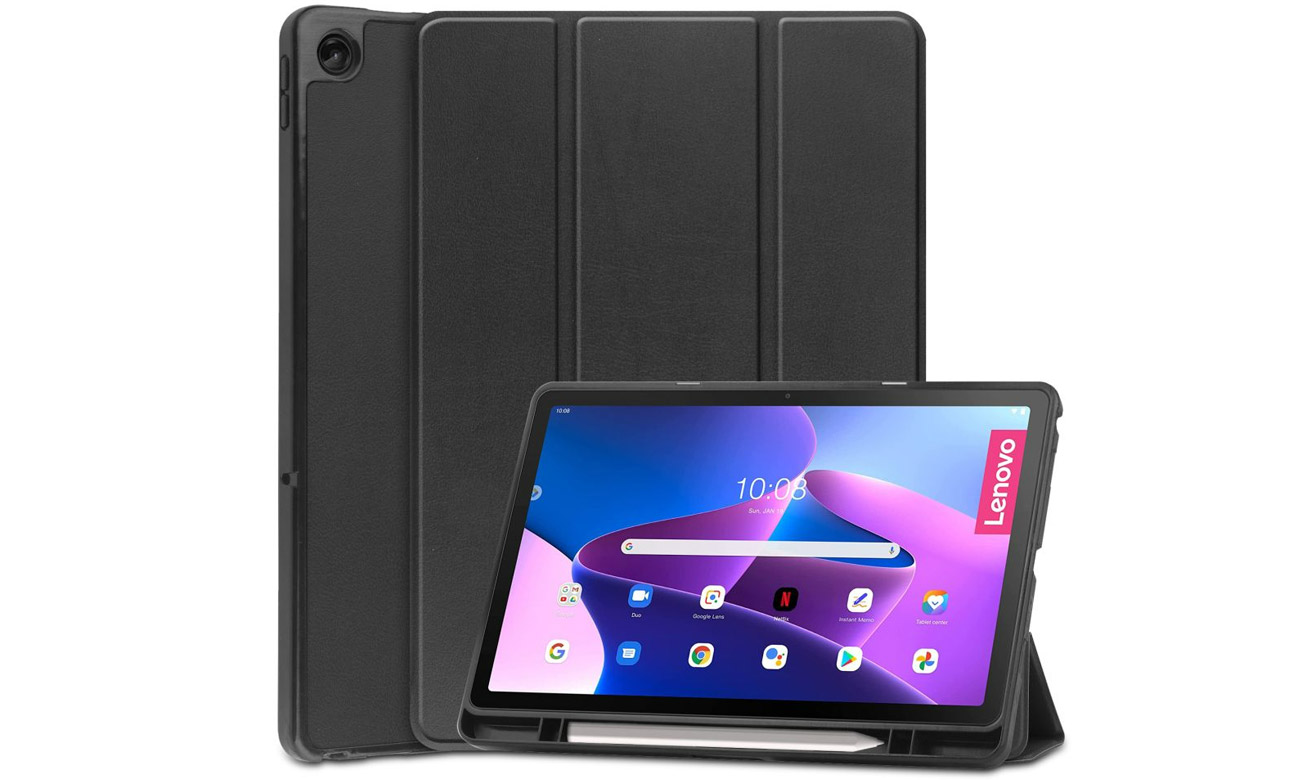 Etui Tech-Protect SmartCase Pen für Lenovo Tab M10 Plus (3. Gen) schwarz