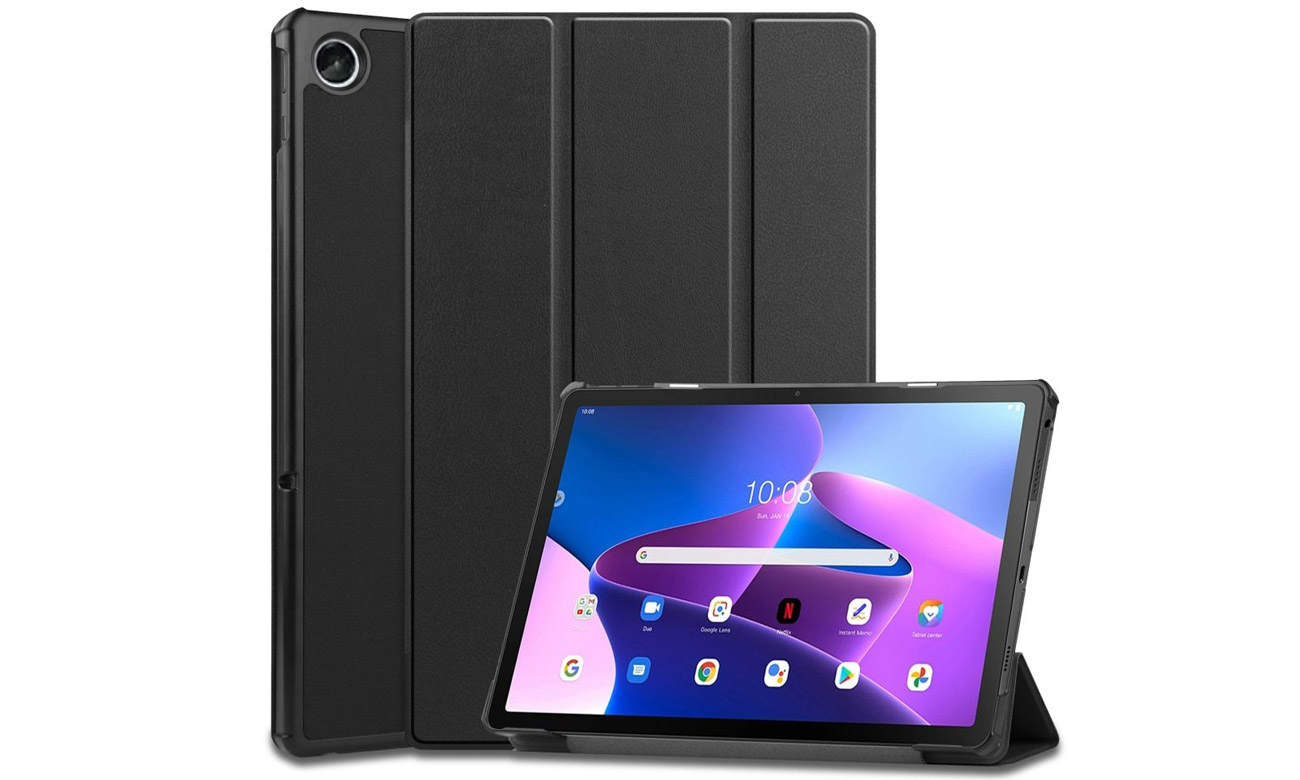 Etui Tech-Protect SmartCase für Lenovo Tab M10 Plus (3. Gen) grau