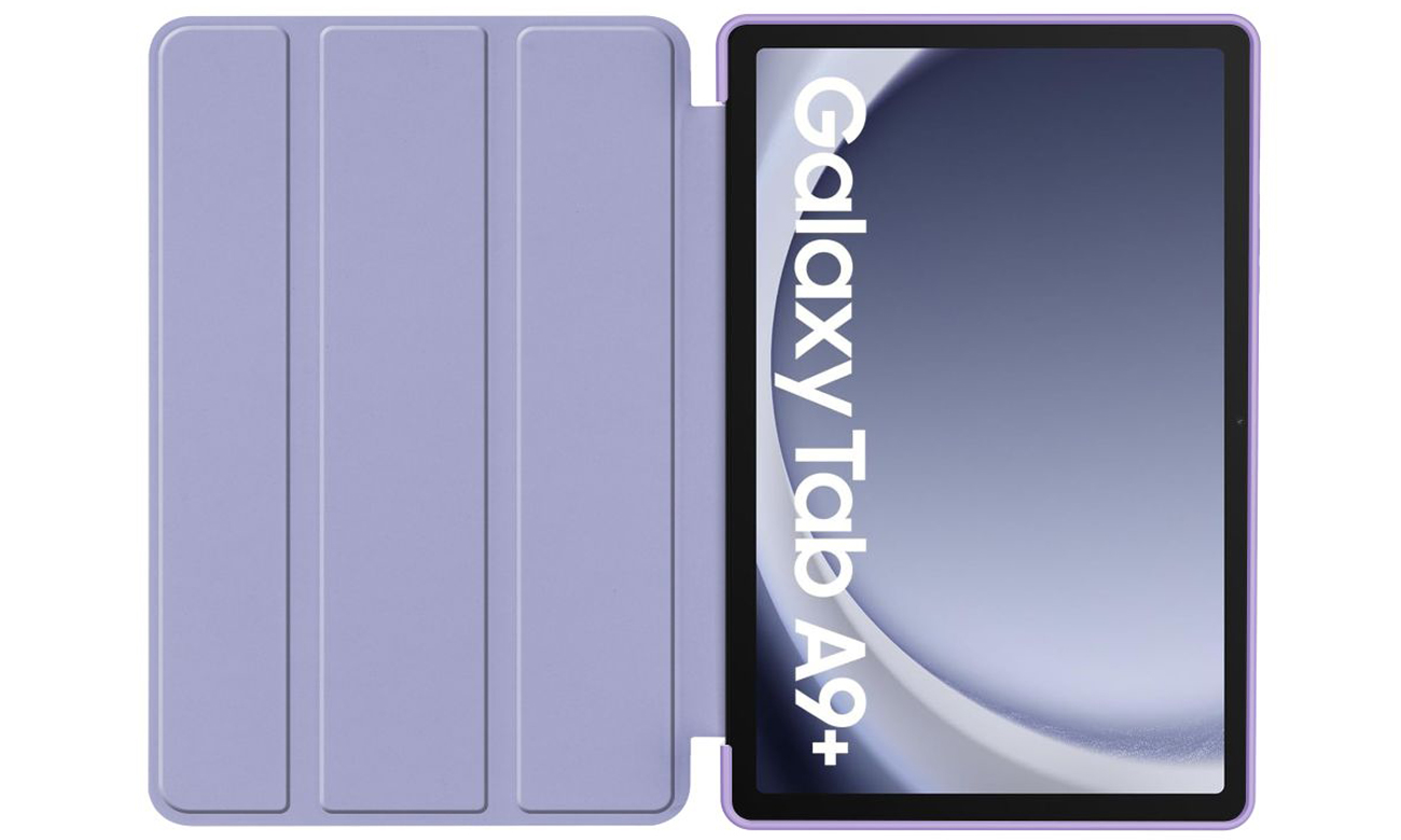 Offenes Etui Tech-Protect SmartCase für Samsung Galaxy Tab A9+ in lila Farbe