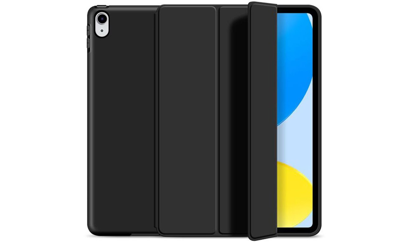 Etui Tech-Protect SmartCase für iPad (10. Gen) Schwarz - Gesamtansicht