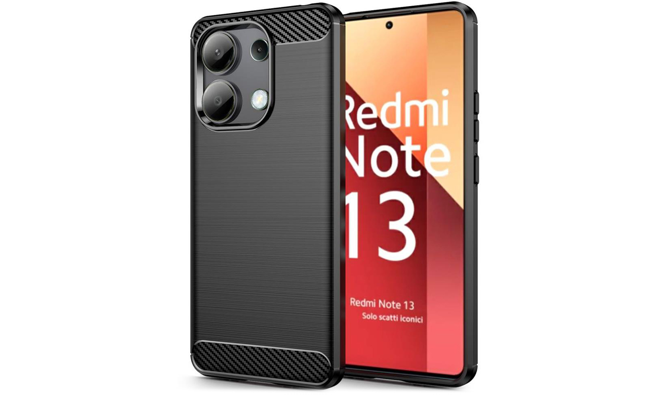 Tech-Protect TPUcarbon für Xiaomi Redmi Note 13 4G schwarz