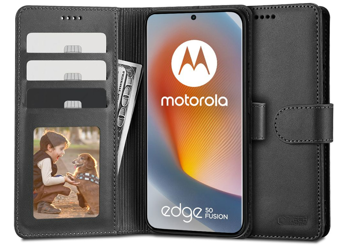 Tech-Protect Wallet Hülle für Redmi Note 14 4G Schwarz