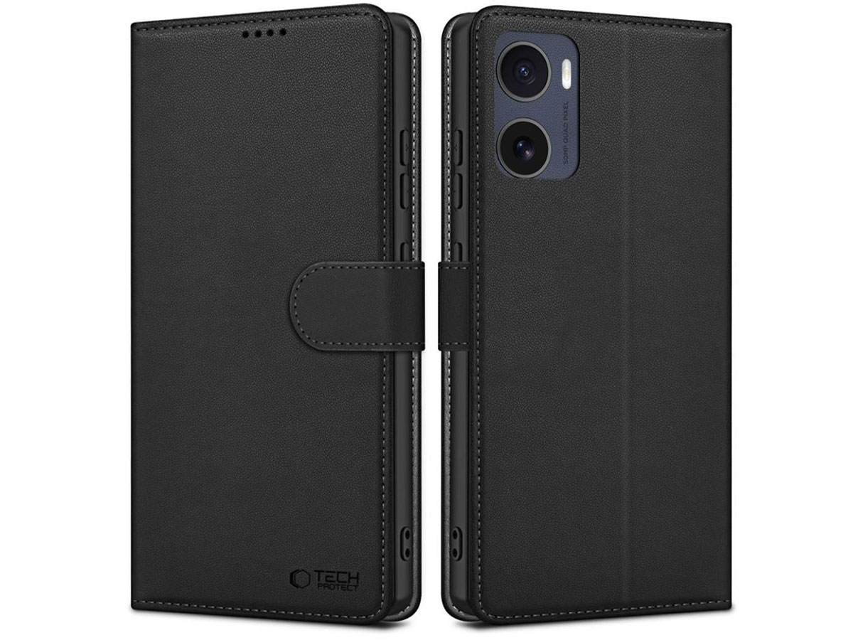 Tech-Protect Wallet Hülle für Motorola moto g15 / moto g15 power Schwarz