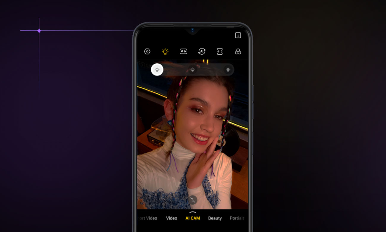 TECNO Spark 10 aparat do selfie