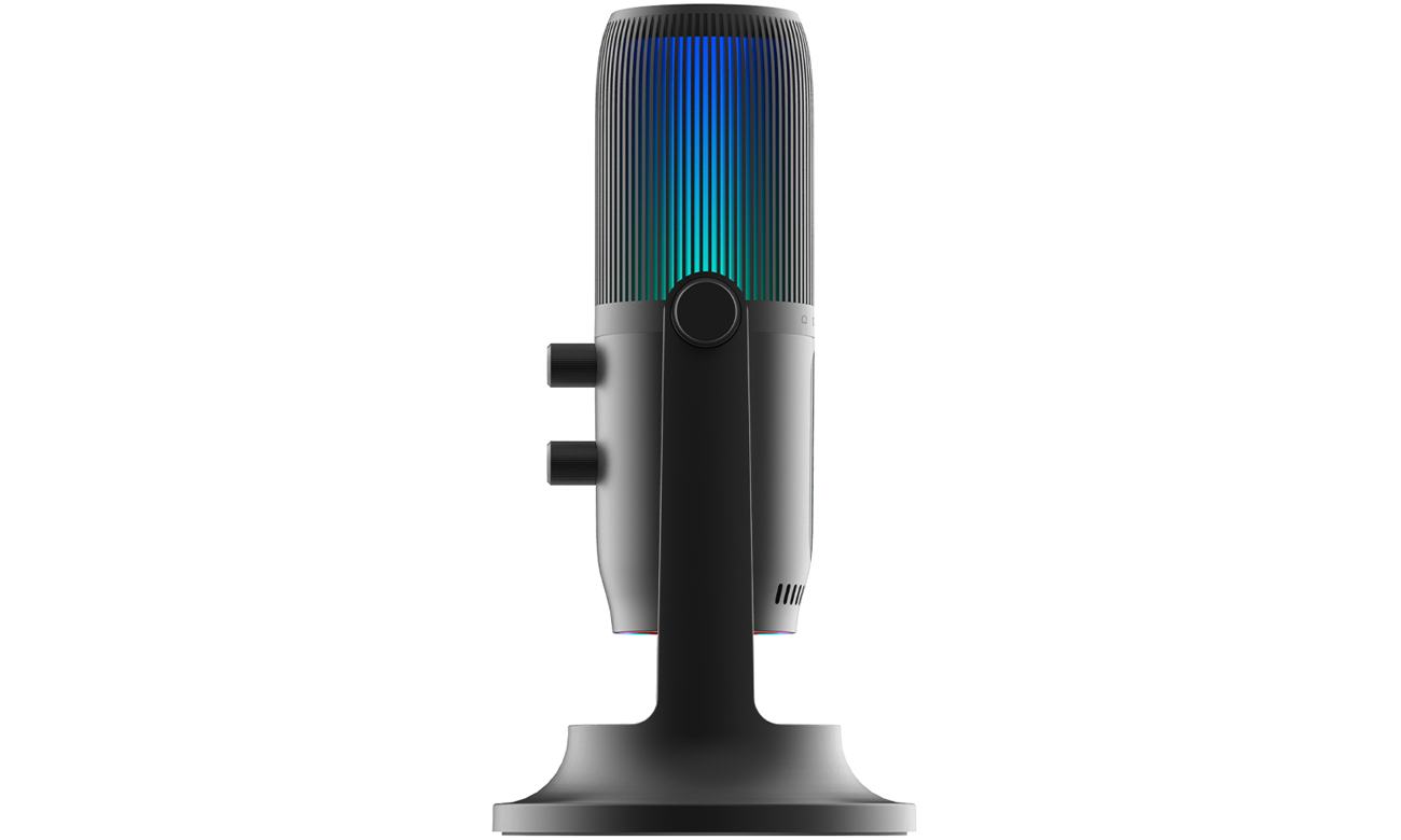 Mikrofon biurkowy Thronmax Mdrill Ghost RGB 96 kHz - Widok z boku