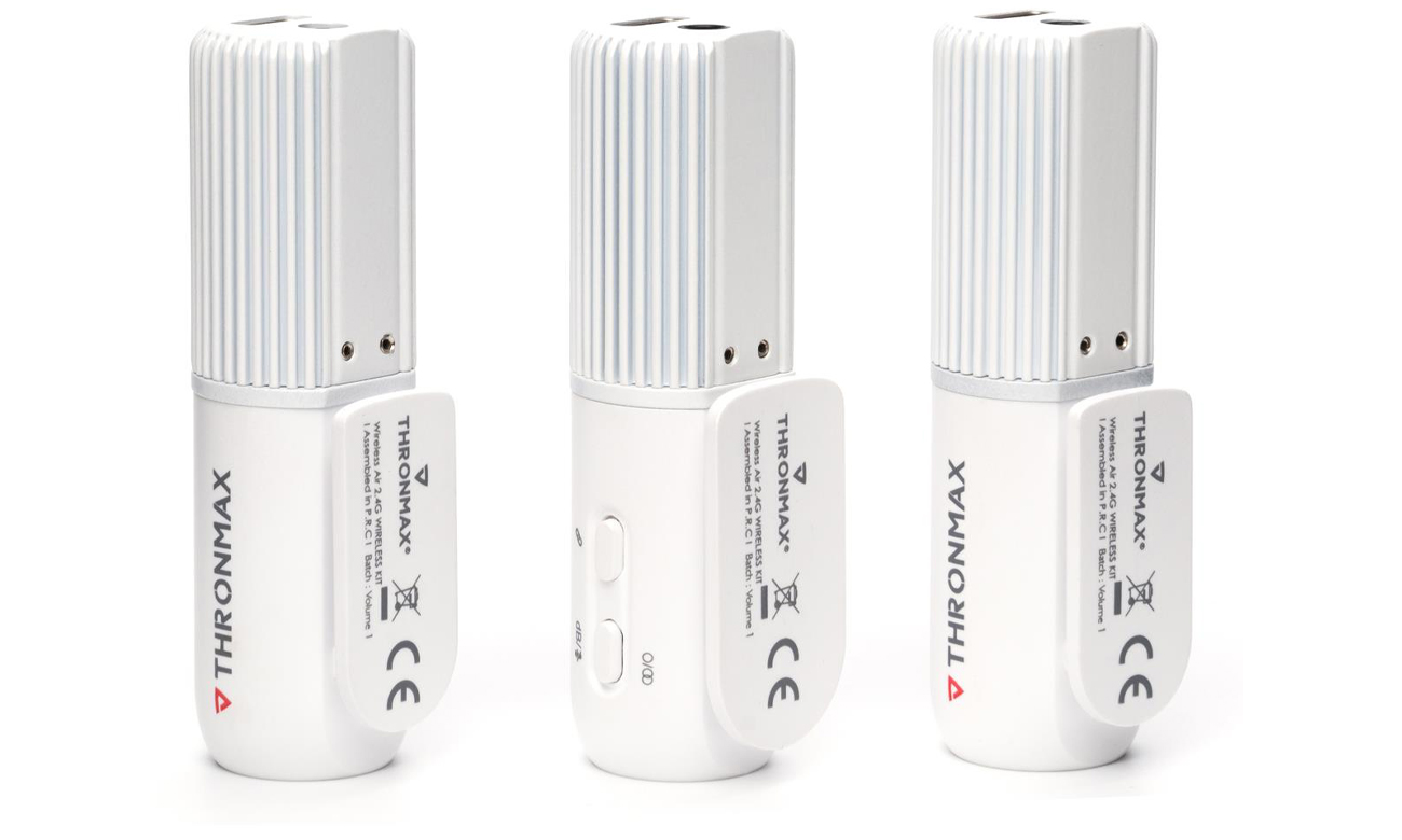 Thronmax Space Wireless Weiß Set - Rückansicht schräg