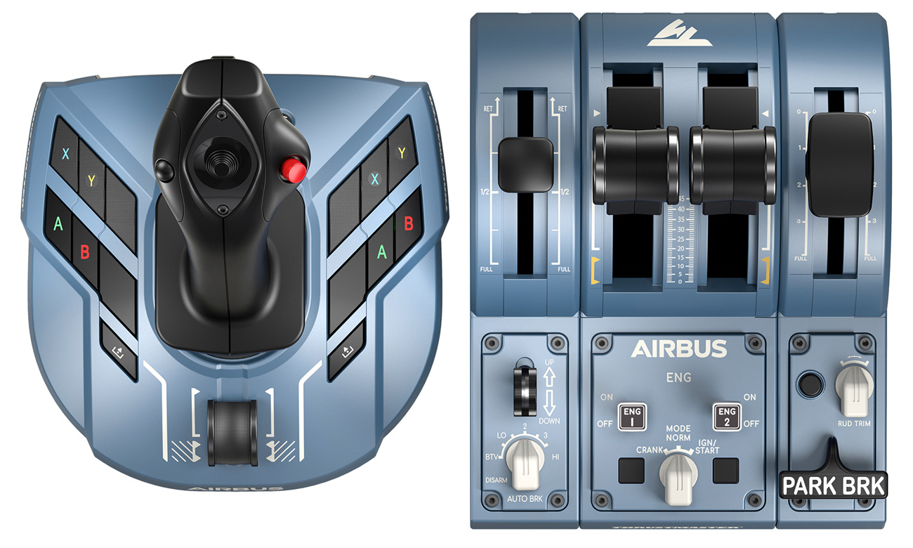Zestaw Thrustmaster TCA Captain Pack X Airbus Edition - Widok od góry