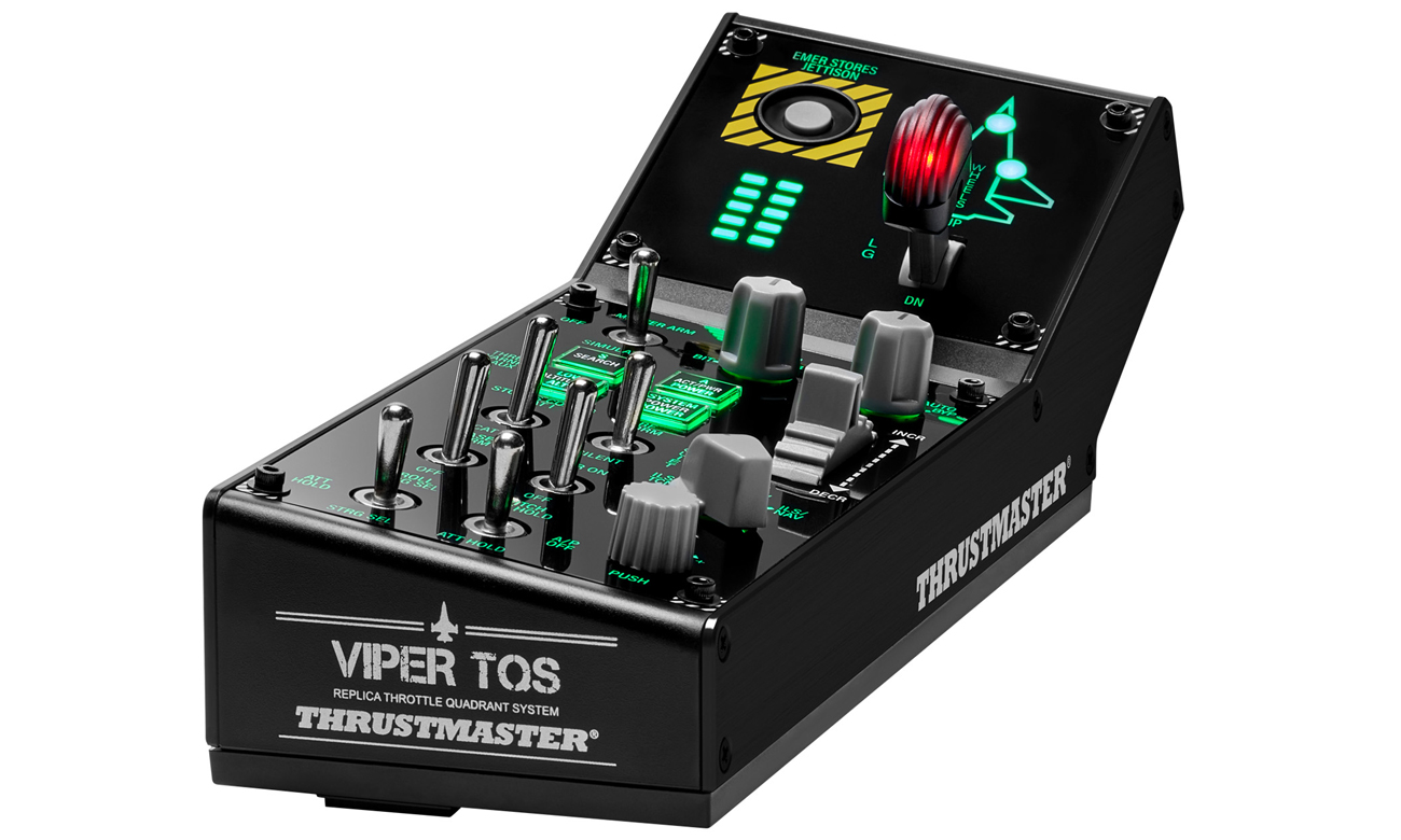Replika pulpitu sterowniczego Thrustmaster Viper Panel - Widok od przodu pod kątem