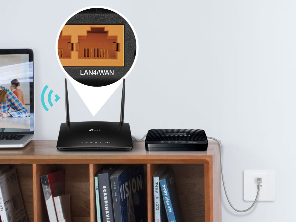 Dwupasmiger Router TP-Link Archer MR402 - Immer verbunden im Router-Modus