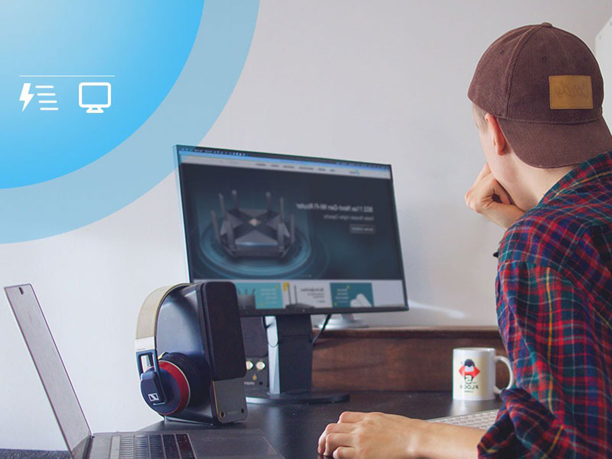 Dwupasmowa Karte für das Netzwerk TP-Link Archer T2E - Lifestyle-Grafik