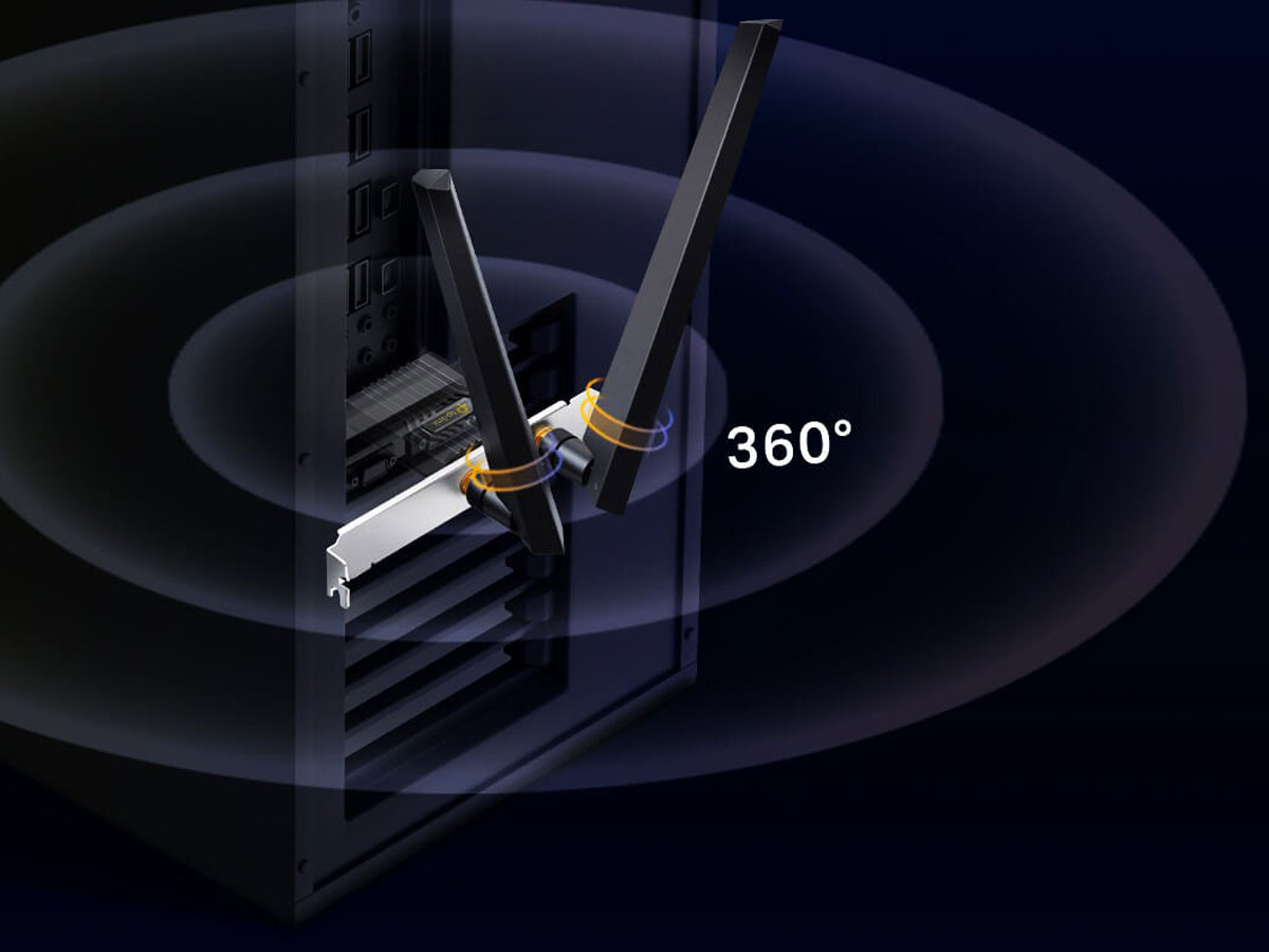 TP-Link Archer TXE72E – Lifestyle-Grafik