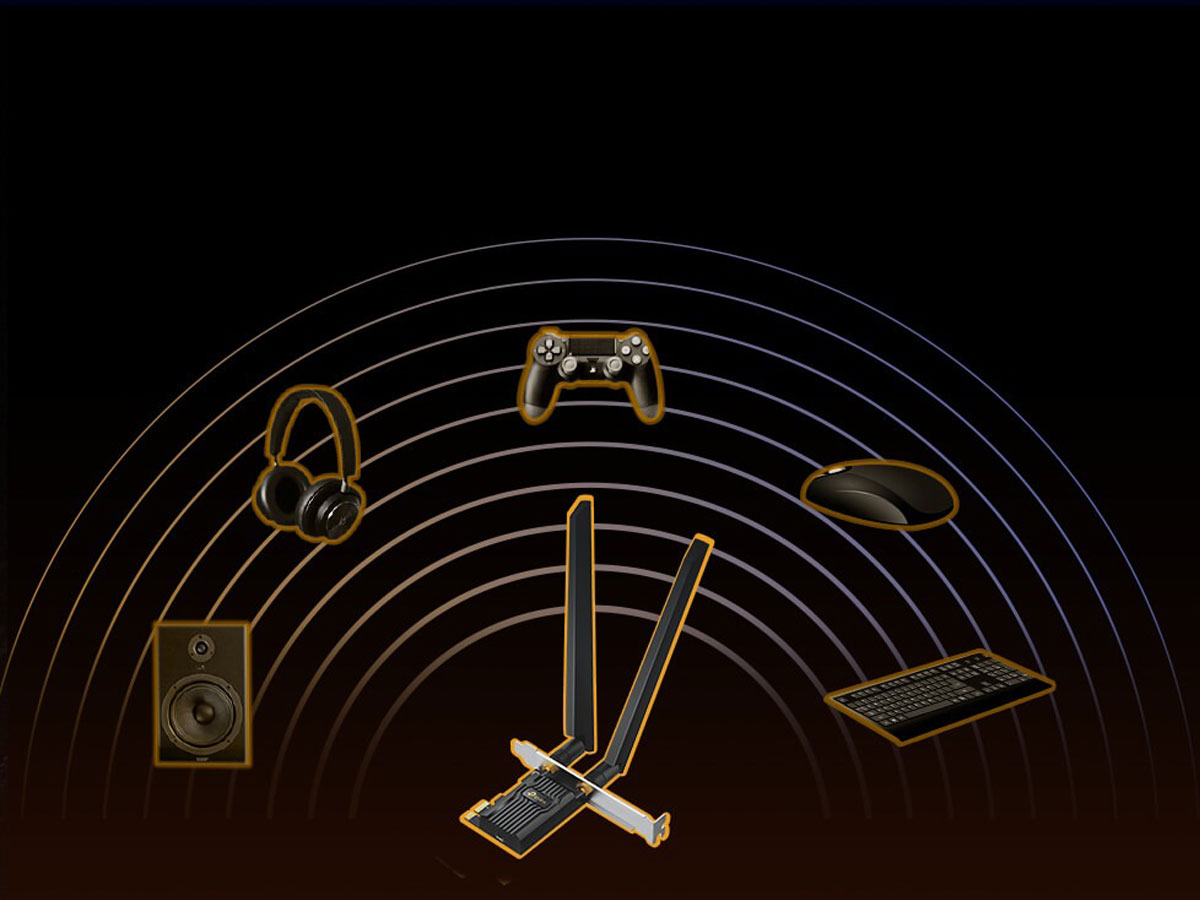 TP-Link Archer TXE72E – Lifestyle-Grafik