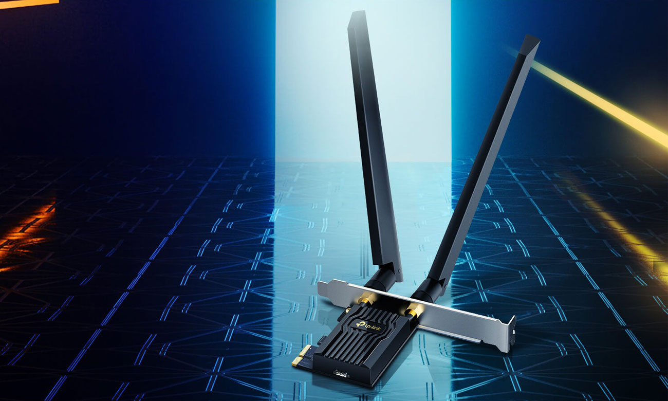 TP-Link Archer TXE72E – Triband-Netzwerkkarte – Lifestyle-Grafik
