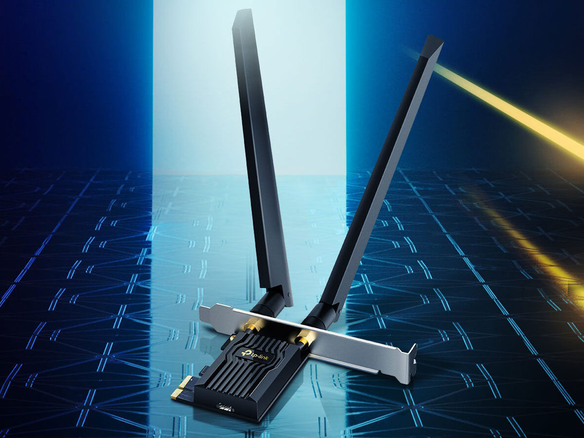 TP-Link Archer TXE72E – Triband-Netzwerkkarte – Lifestyle-Grafik