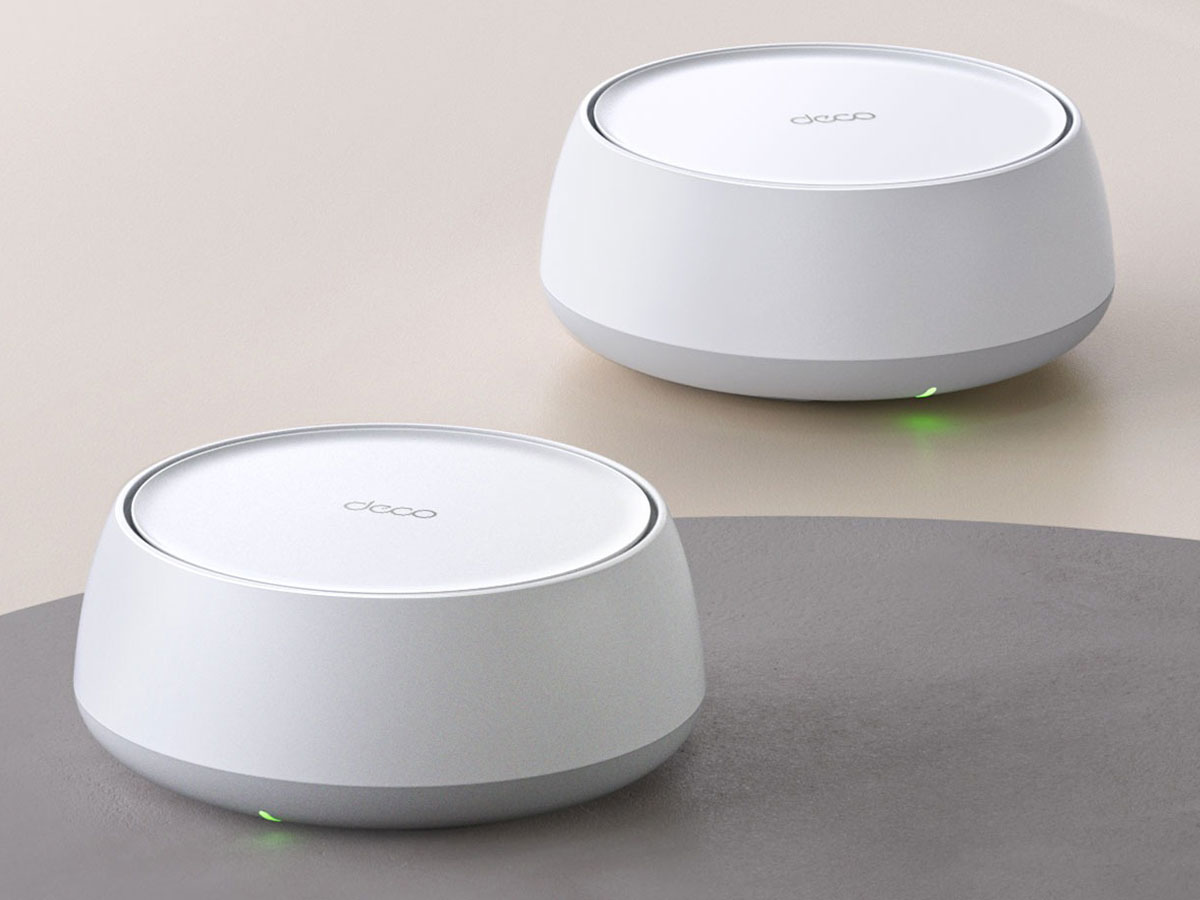 Domoter Mesh Wi‑Fi 7 System TP-Link Deco BE25 (2er-Pack) - Lifestyle-Grafik