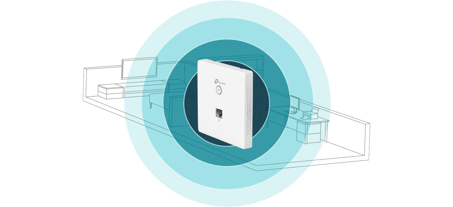 TP-Link EAP115-Wall Umfassende WLAN-Abdeckung