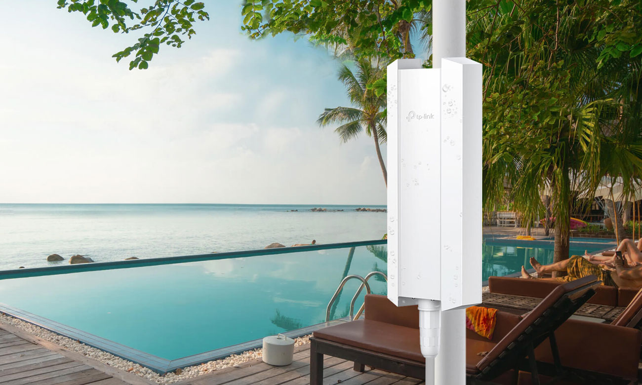 TP-Link EAP650-Outdoor montaż w hotelu