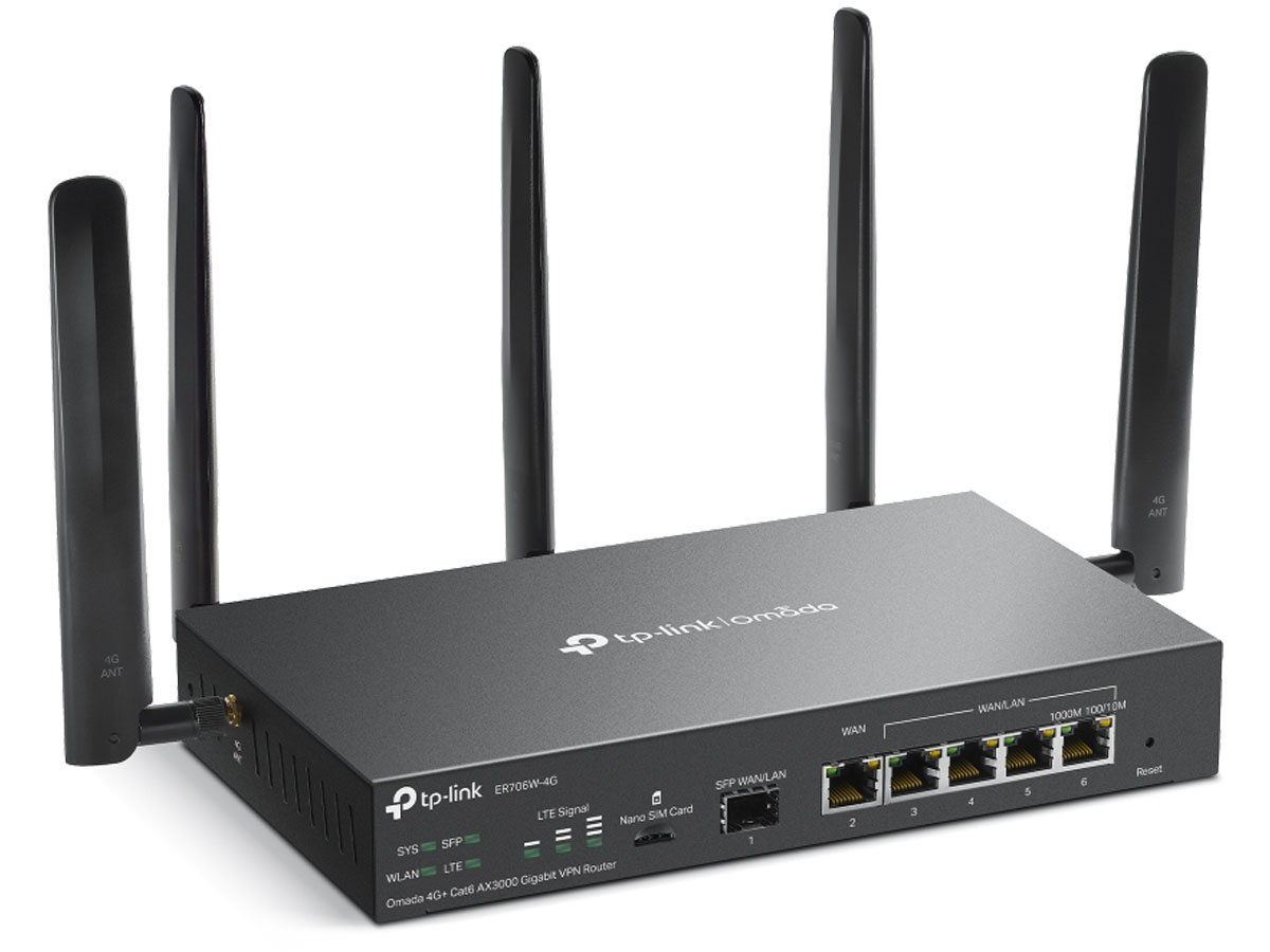 Router TP-Link ER706W-4G LTE WiFi AX3000 VPN
