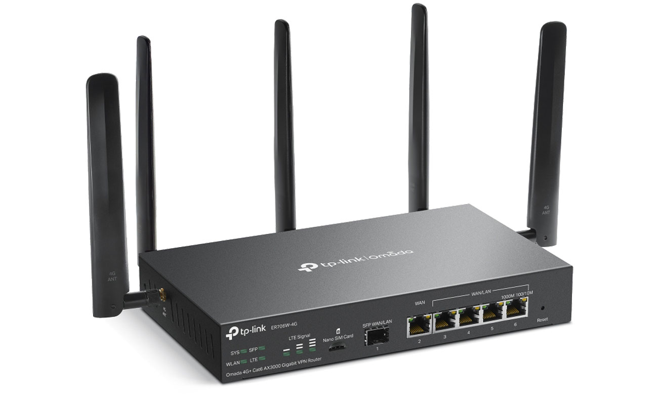 Router TP-Link ER706W-4G LTE WiFi AX3000 VPN