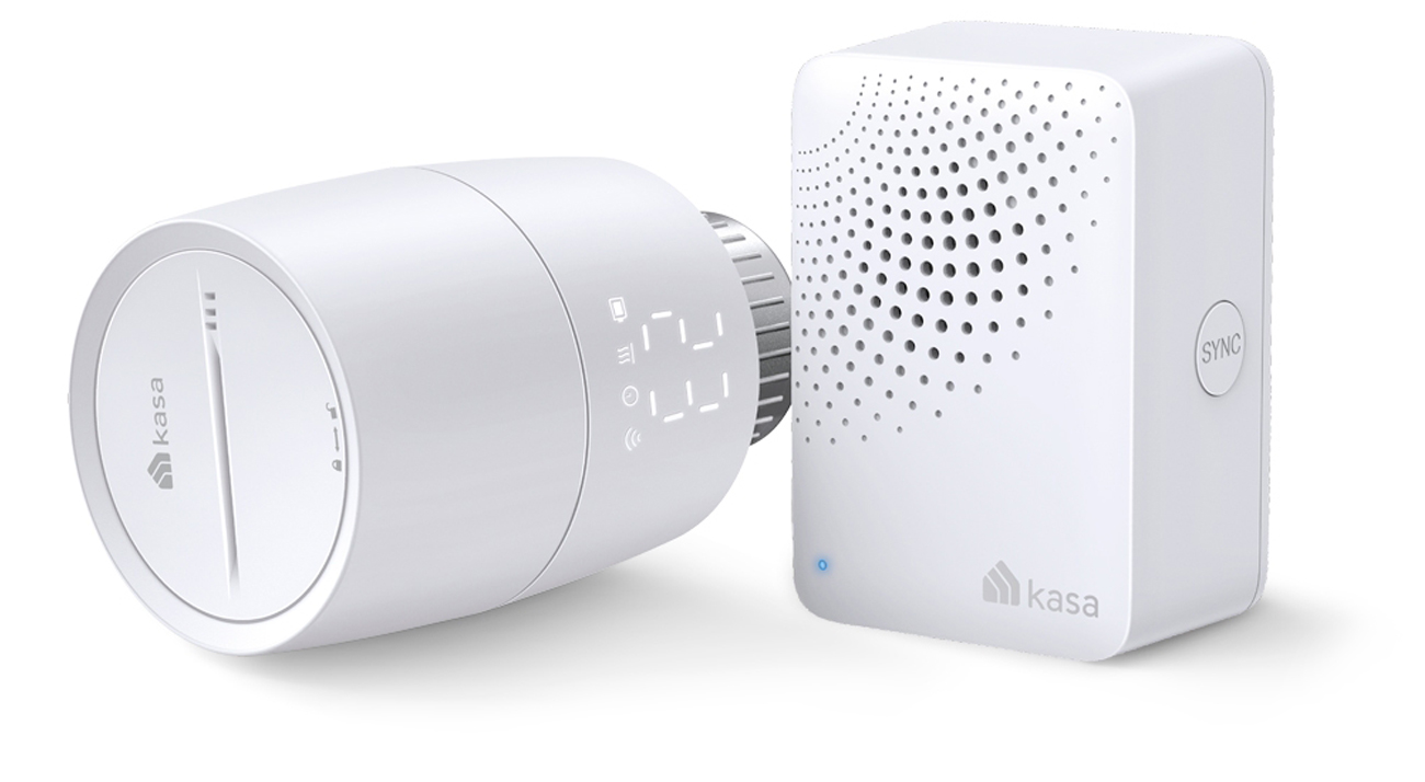Zestaw termostatycznego zaworu grzejnikowego TP-Link Kasa Smart KE100 Kit - Zawartość