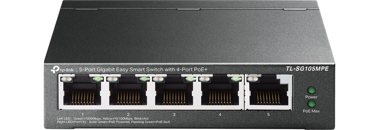 TP-Link TL-SG105MPE Porty