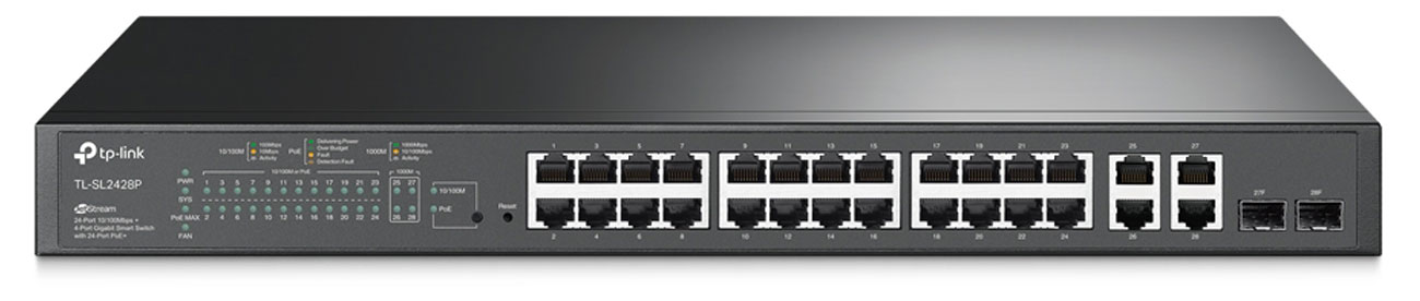 Switch TP-Link TL-SL2428P - Frontansicht