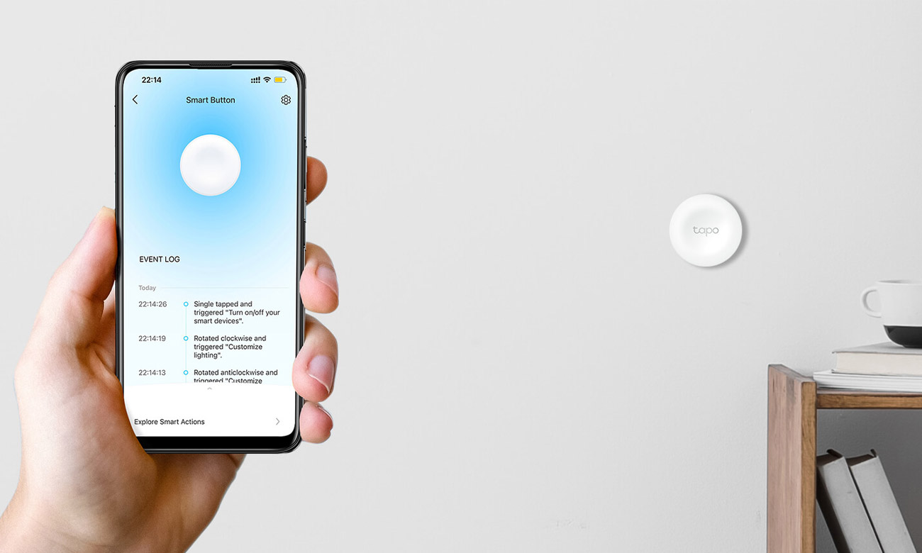 Inteligentny przycisk TP-Link Tapo Smart S200B - Wszystko w jednej aplikacji