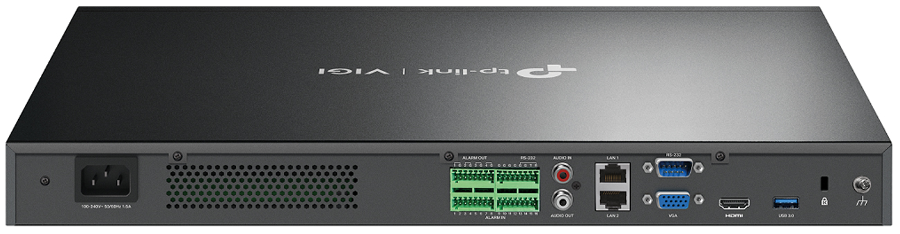 Netzwerk-Videorekorder TP-Link VIGI NVR4032H - Rückansicht