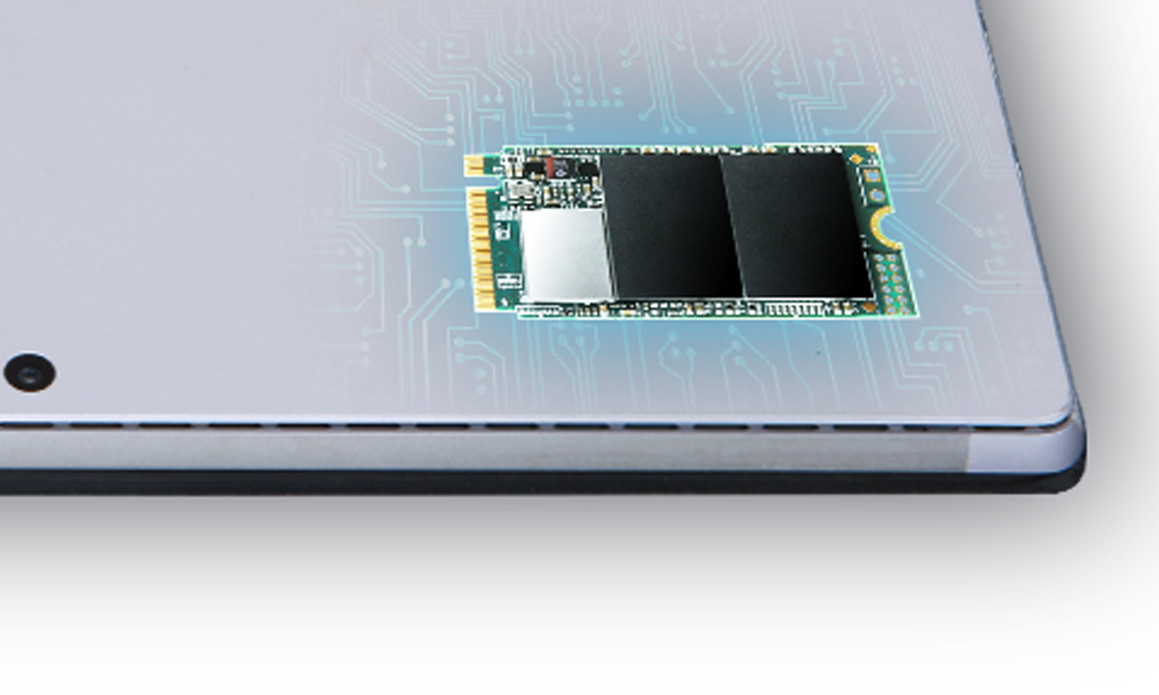 Transcend 400S PCIe NVMe M.2 SSD - Lifestyle-Grafik