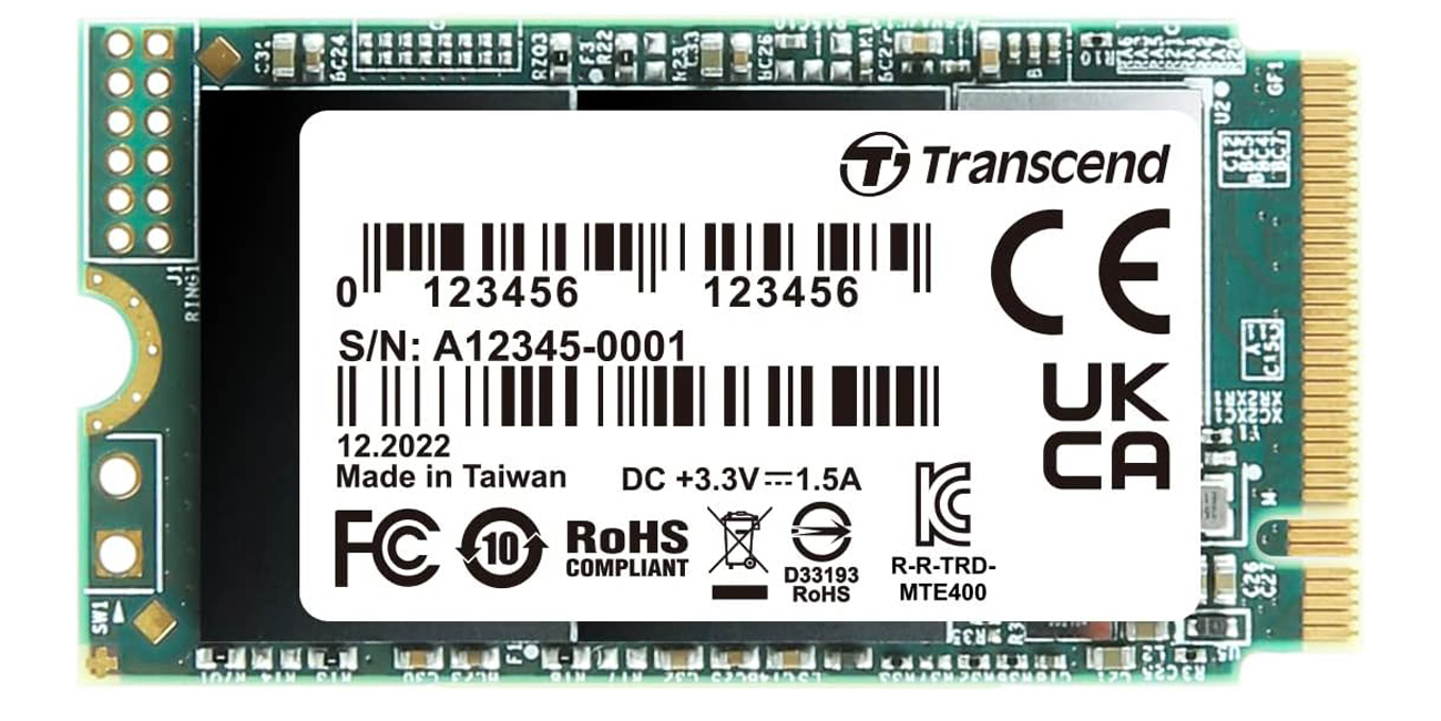 Transcend 400S SSD M.2 mit 512 GB Speicher