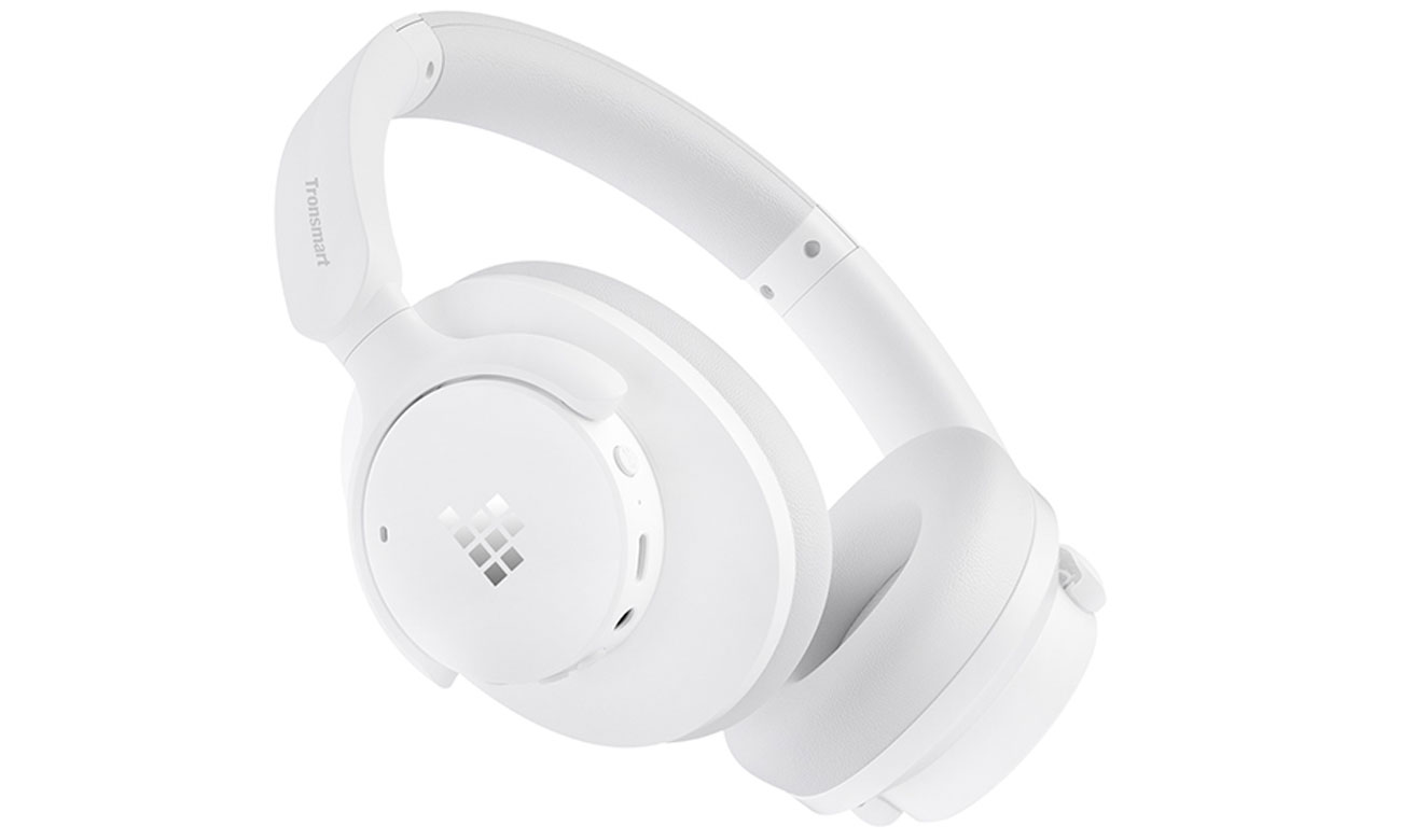 Drahtlose Kopfhörer Tronsmart Sounfii Q20S Weiß - Ansicht von vorne im Winkel