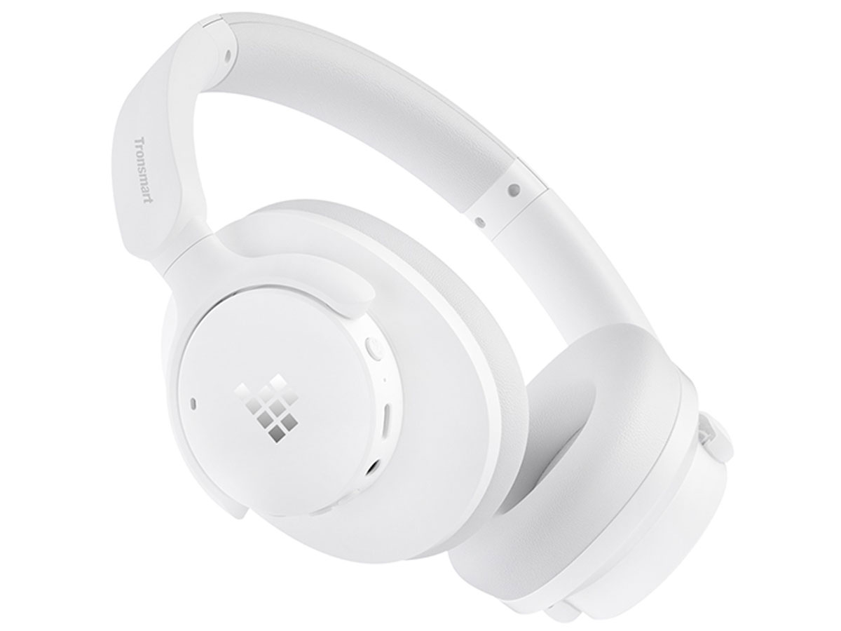 Drahtlose Kopfhörer Tronsmart Sounfii Q20S Weiß - Ansicht von vorne im Winkel
