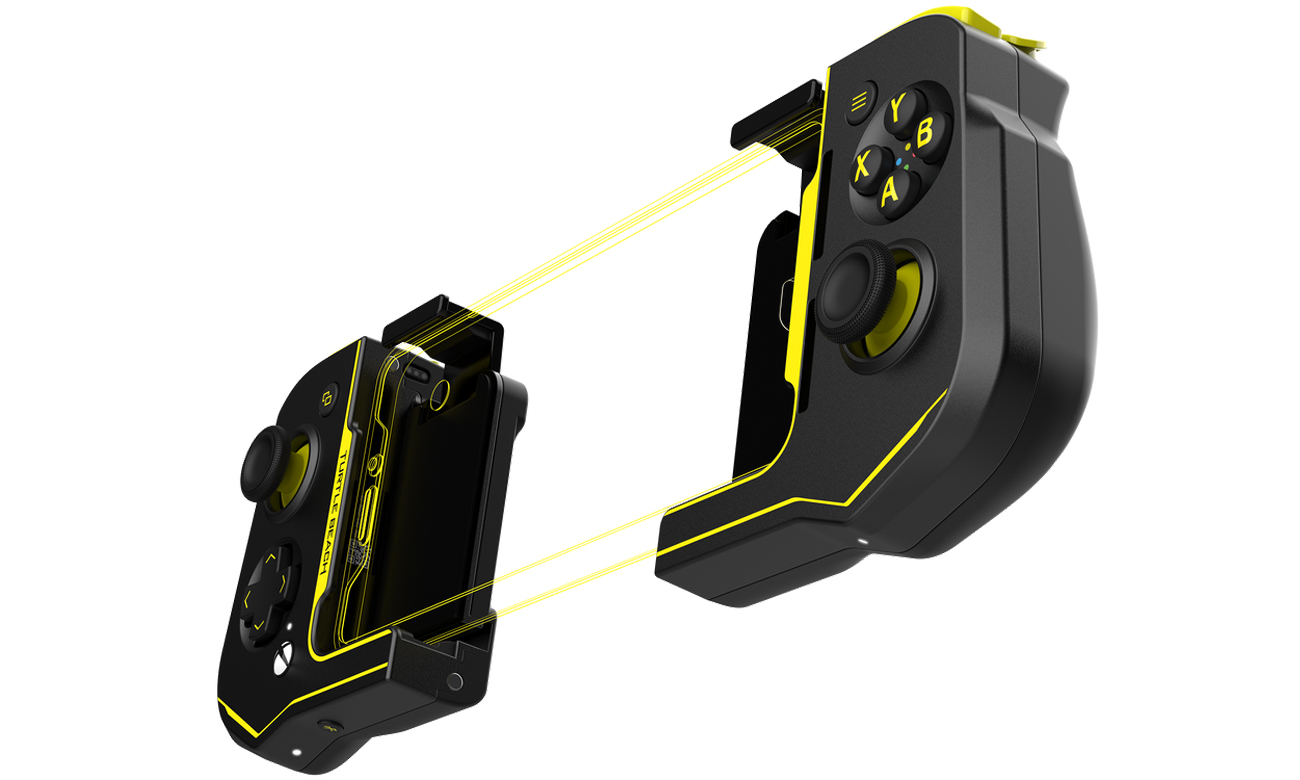 Kontroler do smartfona Turtle Beach Atom Schwarz-Gelb - Leicht konstrukcja i idealne dopasowanie