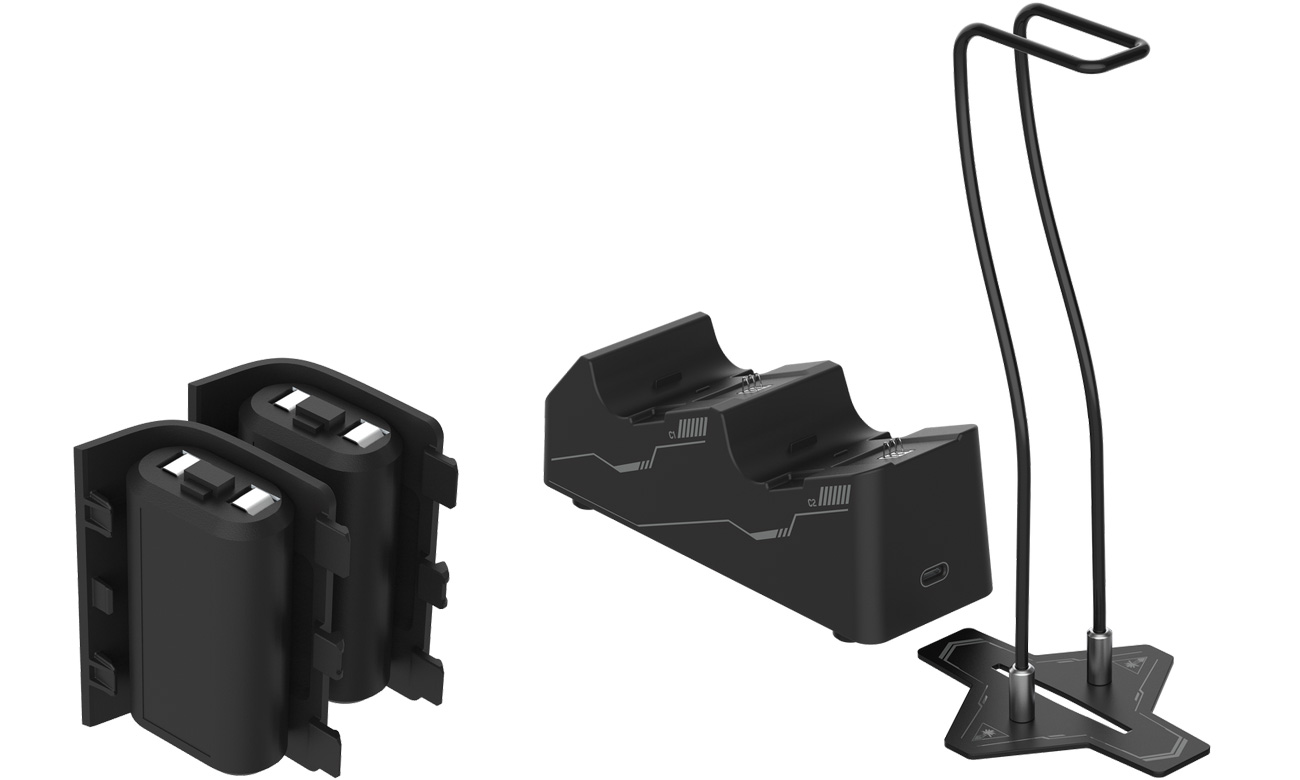 Ladegerät für Xbox-Controller Turtle Beach Fuel Dual Controller Charging Station & Headset Stand - Gesamtansicht