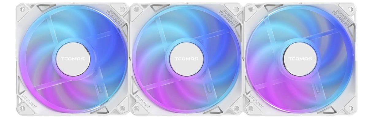 Tcomas FA200 Weißes Dreierpack 3x120mm