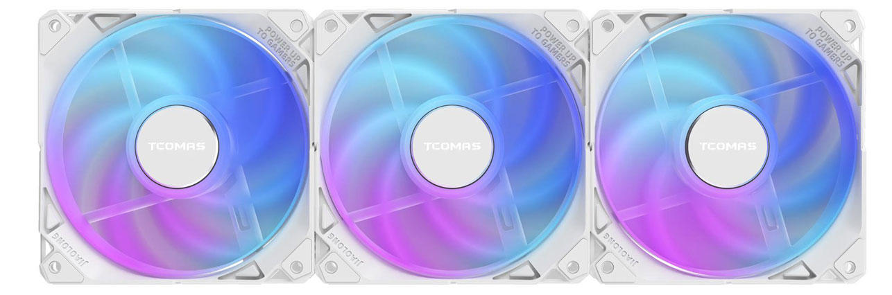 Tcomas FA200 Weißes Dreierpack 3x120mm