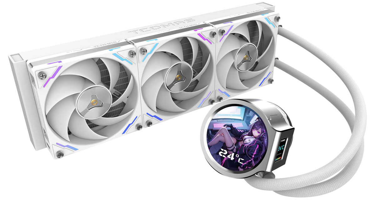 Tcomas LX800 PRO 360 Weiß 3x120mm